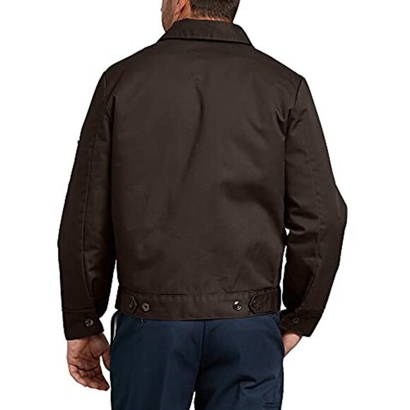 NWT Dickies Men's Lined Eisenhower Jacket Dark Brown Medium - Picture 3 of 5